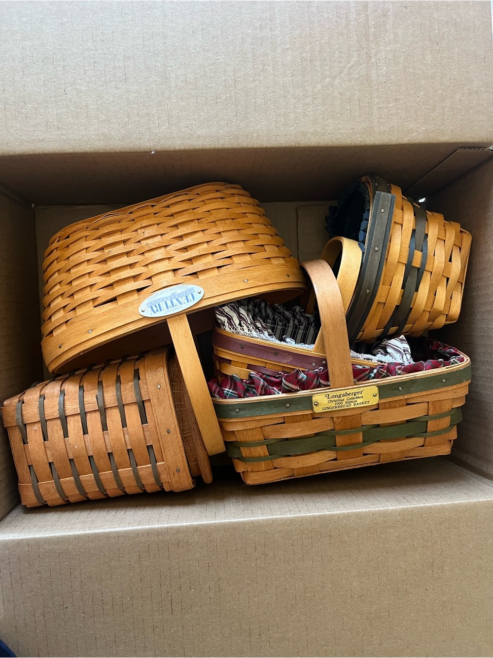 Longaberger Woven Basket Set - 5 baskets